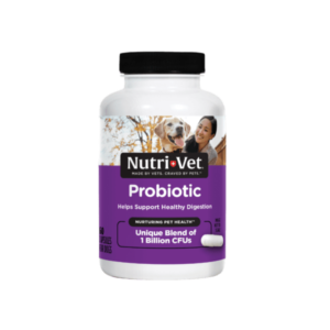 Nutri-Vet Probiotics Capsules for Dogs Supports Digestive Health, 60 ct Capsules