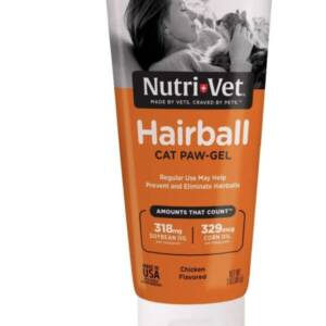 Nutri-Vet Feline Natural Oil Hairball Paw-Gel Chicken Flavor 3 oz.