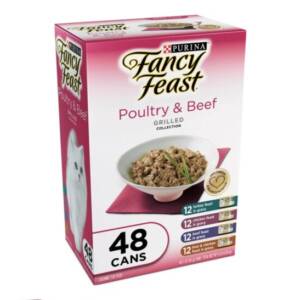 Purina Fancy Feast Collection Variety Pack, Poultry & Beef (3 Ounce, 48 Count)
