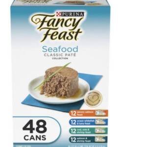 Fancy Feast Cat Food by Purina MIX Seafood Variety – 3oz/48pk
