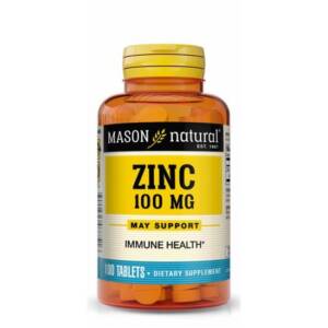 Mason Natural Zinc Supplement, 100mg  X 100 Tablets