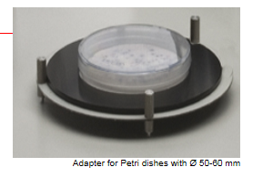 adapter for Petri dishes with 50-60 mm diam. - available on request