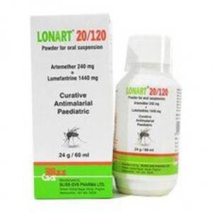Lonart 20/120 Suspension (Artemether 240MG + Lumefantrine 1440MG)