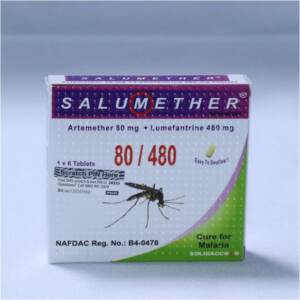ARTEMETER 80mg / LUMEFANTRINE TAB 480mg 1 x 6  (SALUMETHER)