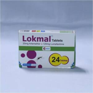 ARTEMETHER+LUMEFANTRINE 20mg/120mg  (LOKMAL ) X 24