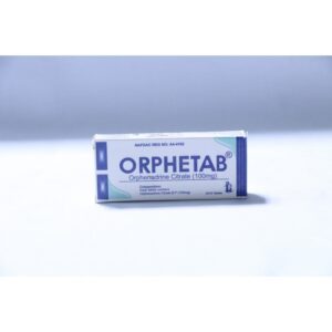 ORPHENADRINE CITRATE TAB 100mg x20(ORPHETAB)