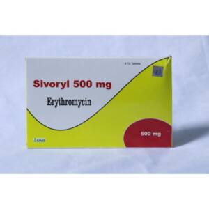 Erythromycin (SIVORYL)  500mg x 10 tablets
