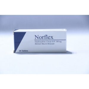 Orphenadrine citrate B.P  (NORFLEX) 100mg x 1 x 20 tablets