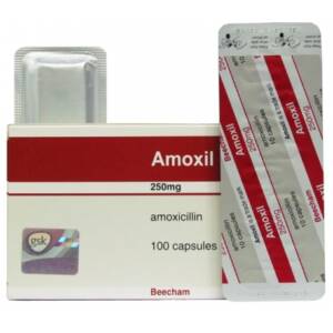 Amoxil 250mg X 100