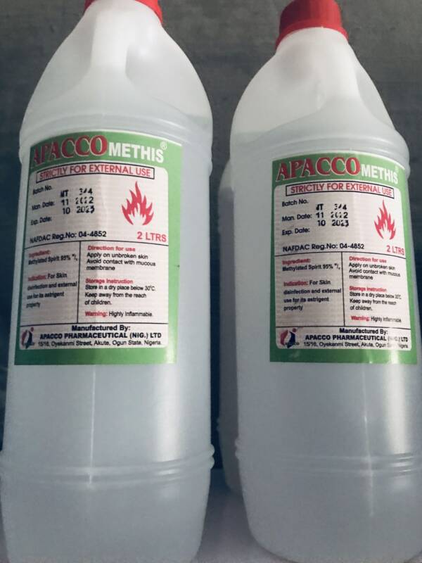 Apacco Methylated Spirit 2L