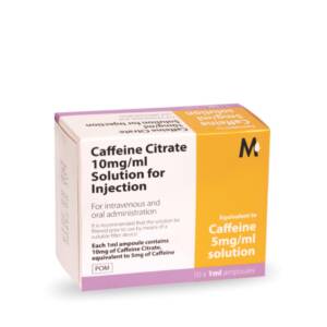 Caffeine Citrate (Martindale) 10mg/ml  x 10Ampoules