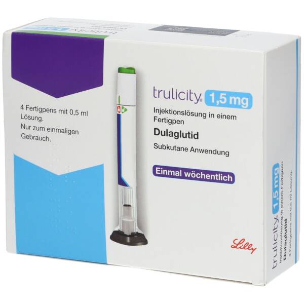 Trulicity (Dulaglutide) 1.5mg/0.5ml Solution x 4 Prefilled Injections