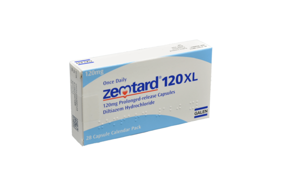 Zemtard XL 120mg x 28Caps (Diltiazem)