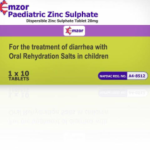EMZOR PAEDIATRIC ZINC 20MG TABLET