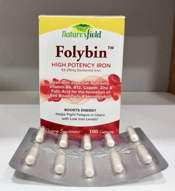 Nature?s Field Folybin High Potency Iron