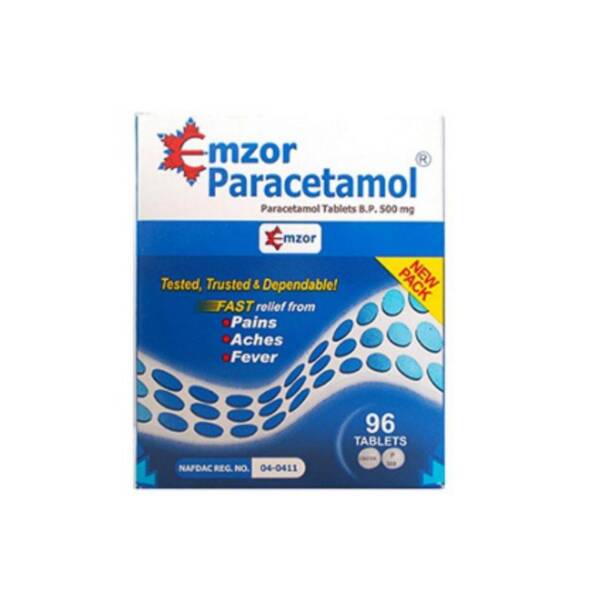 PARACETAMOL TAB (EMZOR) 1/8