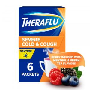 Theraflu Severe Cold & Cough Berry, Menthol & Green Tea (6 Packets)