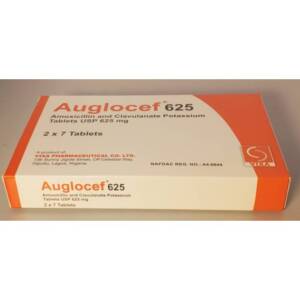 AMOX 500mg + CLAV POT 125mg ( AUGLOCEF ) 625mg x14TABS