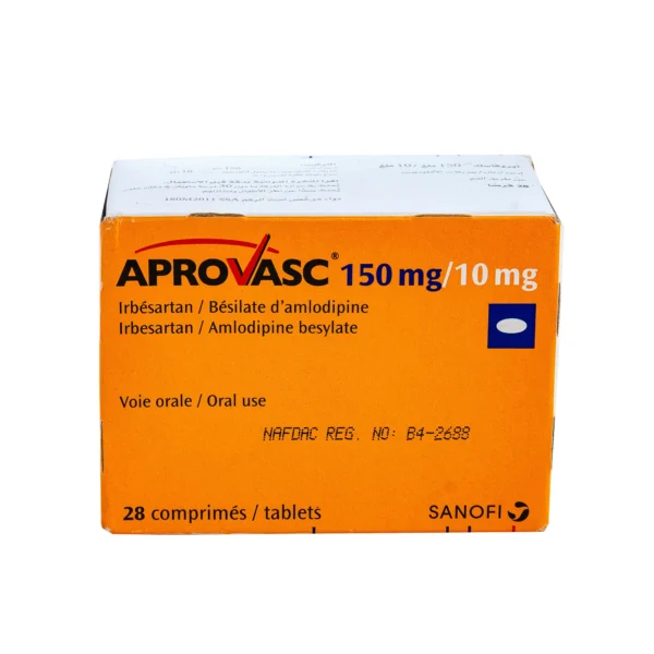 Aprovasc 150/10mg (Irbesartan/Amlodipine) x 28Tabs