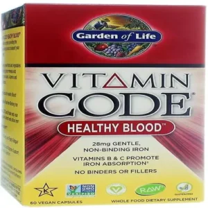 Garden Of Life Vitamin Code Blood x60 Caps.
