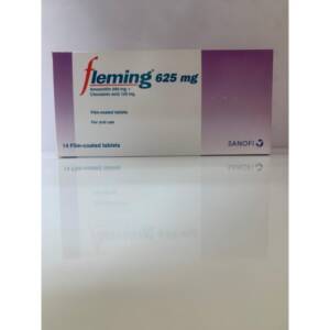 Amoxicillin sodium and clavulanate (AXITIN) 625mg
