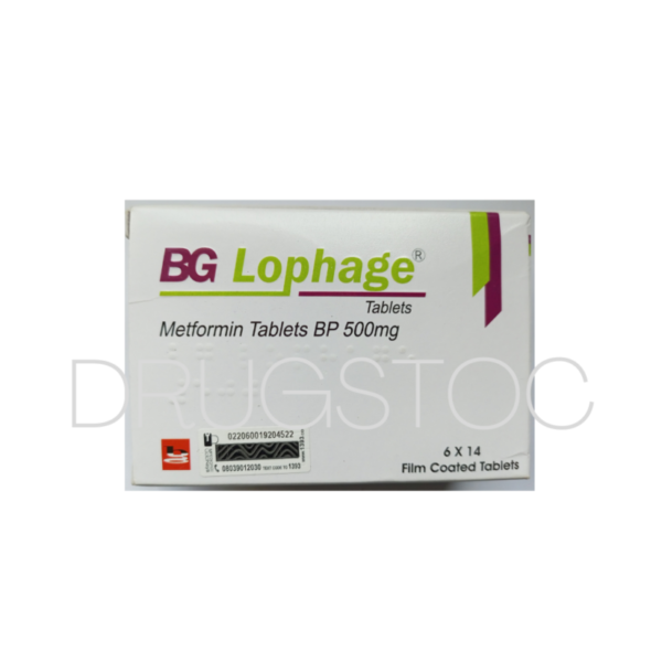 BG Lophage 500mg (Metformin) Tab x84