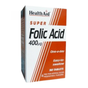 HealthAid Super Folic Acid (90 Tablets) ? 400ug