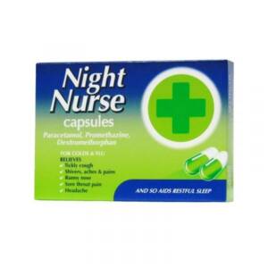 Night Nurse For Cold & Flu (10 Capsules)