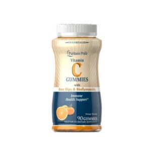 Puritan?s Pride Vitamin C Gummies with Rose Hips and Bioflavonoids 90 Gummies