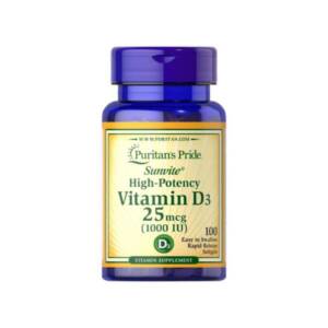 Puritan?s Pride Vitamin D3 25mcg (1000IU)
