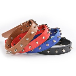 Pawxie Leather Collar With Spikes (Medium)
