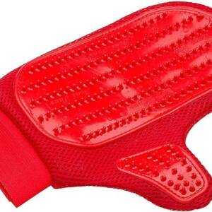 Pawxie Pet Grooming Glove Red (Red)