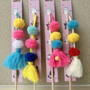 Pet Guardian Cat Teaser Toy ( Cotton Ball Rope)