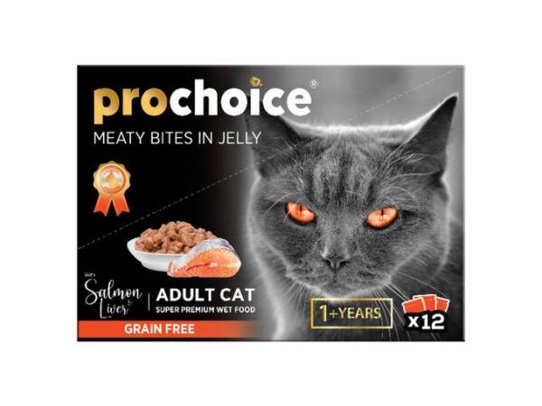 Prochoice Meaty Balls in Jelly  Cat wet pouch (12 pack)