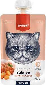 Wanpy Meat Paste for Cats (  Salmon with Chicken and Carrot )