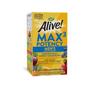 Nature?s Way Alive! Max3 Daily Men?s Max Potency Multivitamin 90 Tablets