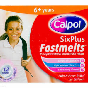 Calpol? SixPlus Fastmelts? Sugar/Colour Free Orodispersible Tablets - 12 Tablets #P