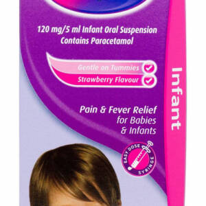 Calpol? 2Months+ Infant Oral Suspension Strawberry Flavour with Syringe - 140ml #P