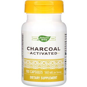 NATURE?S WAY  ACTIVATED CHARCOAL H/A X 100 CAPSULES
