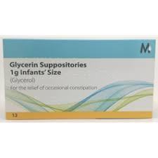 GLYCERIN 1G INFANT X12 SUPPOSITORIES