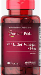 PURITAN?S PRIDE  APPLE CIDER VINEGAR 480MG X 200TABS