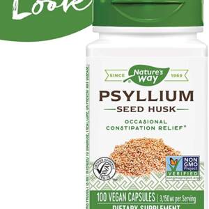 NATURE?S WAY  PSYLLIUM HUSK 525MG X 100 VEGETABLE CAPSULES