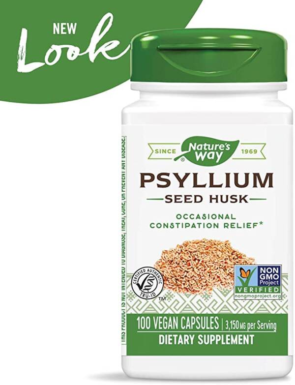 NATURE?S WAY  PSYLLIUM HUSK 525MG X 100 VEGETABLE CAPSULES