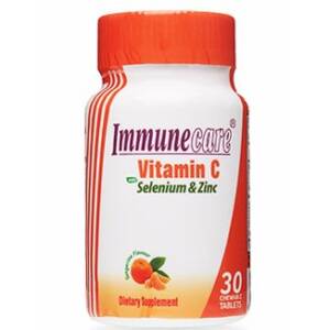 IMMUNECARE VITAMIN C 500MG X30 CHEWABLE TABLETS