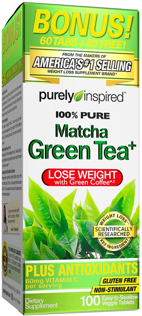 PURE MATCHA GREEN TEA+ X100 VEGETABLE TABLETS