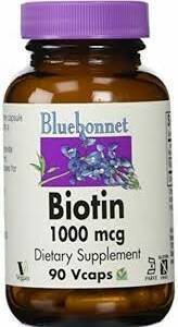 BLUEBONNET BIOTIN 1000MCG X 90VEGETABLE CAPSULE