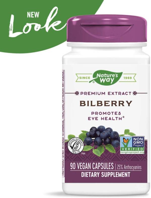 NATURE?S WAY  BILBERRY X 90 VEGETABLE CAPSULES