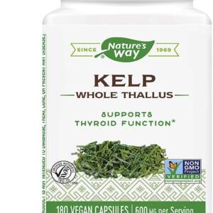 NATURE?S WAY  KELP 600MG X 180 VEGETABLE CAPSULES