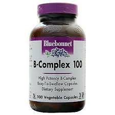 BLUEBONNET B-COMPLEX 100MG X 100 VEGETABLE CAPSULES