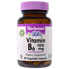 BLUEBONNET  VITAMIN B6 100MG  X 90 VEGETABLE CAPSULES